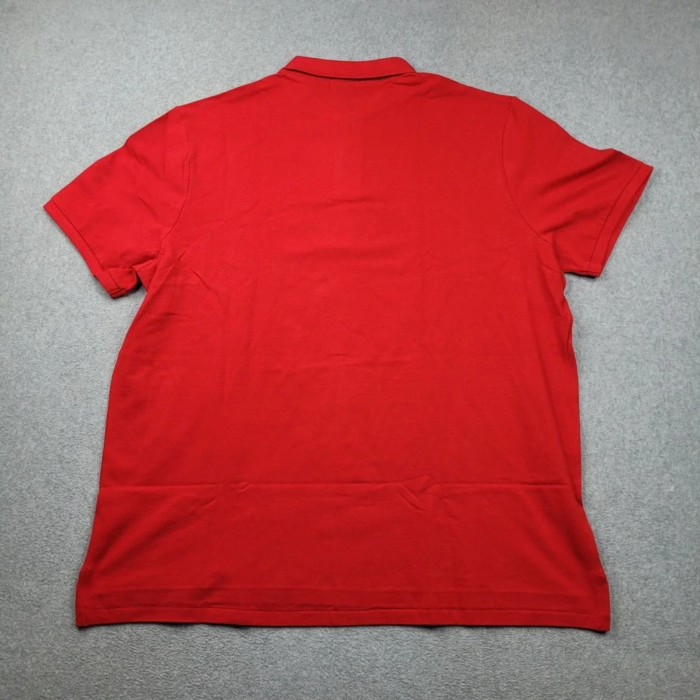 Polo Ralph Lauren Polo Shirt Mens XXL Red Classic Fit Short Sleeve Pique